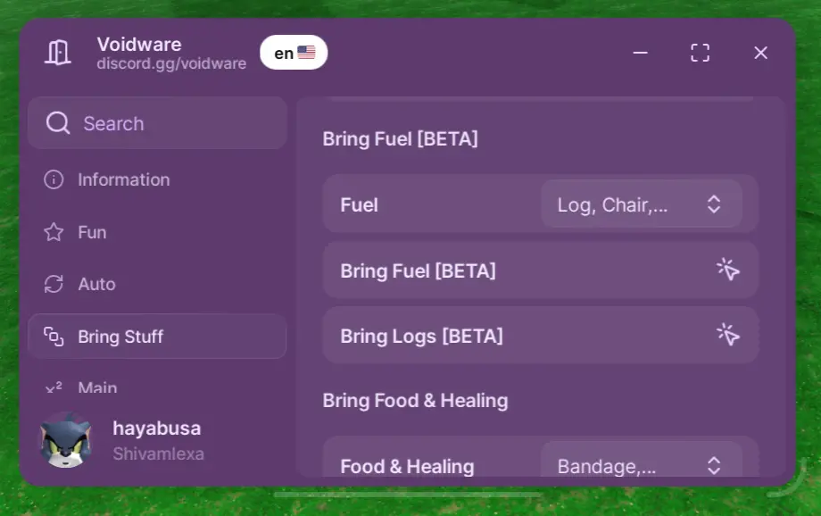 VOIDWARE 99 Nights in the Forest Script