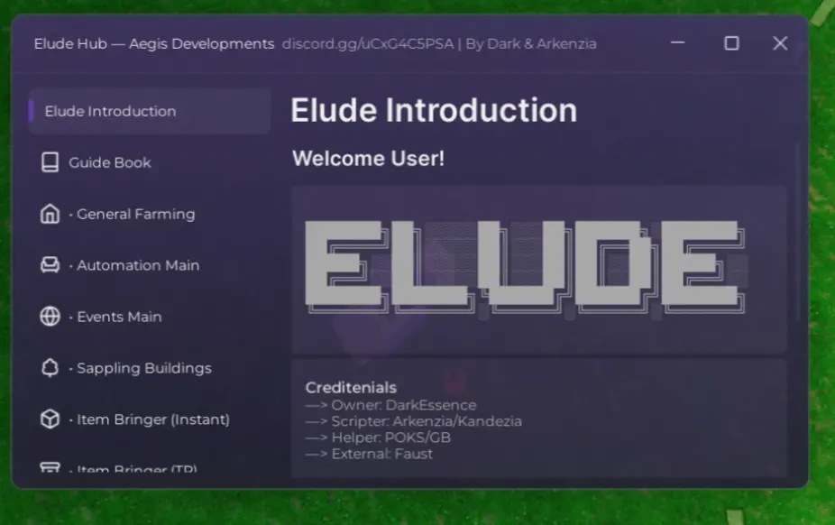 ELUDE HUB 99 Nights In The Forest Script