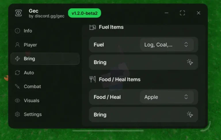 GEC HUB 99 Nights In The Forest Script no Key – Auto Farm, Collect Items, ESP, Map Explore Kill Aura