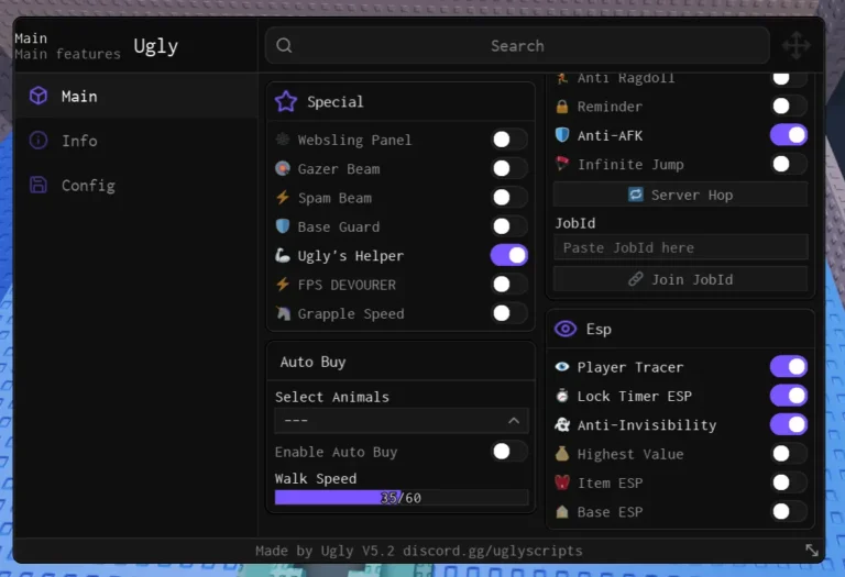 Steal A Brainrot Script By UGLY Hub