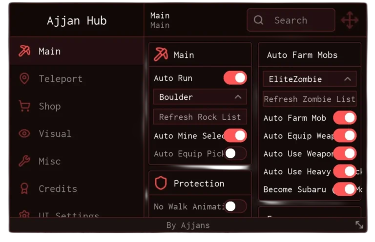 Ajjan Hub The Forge Script