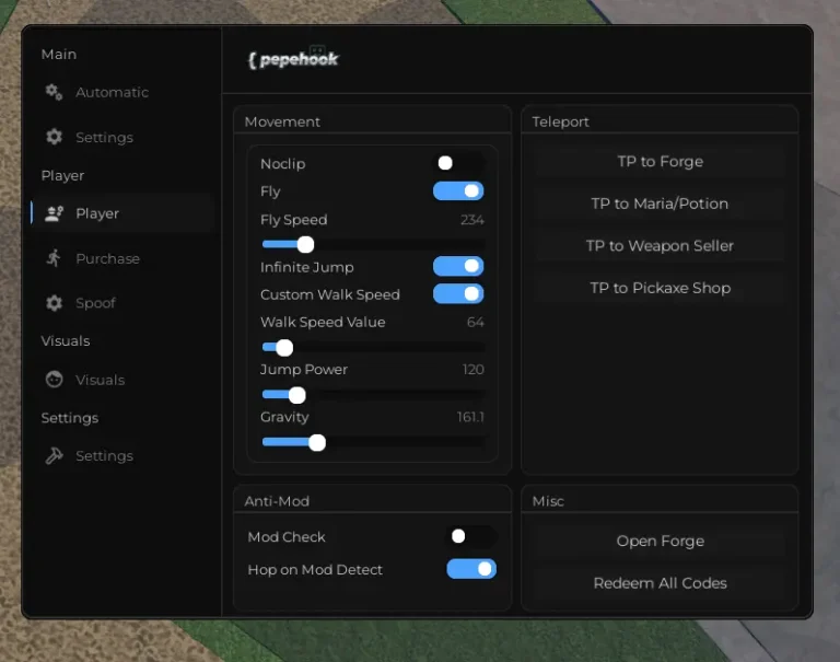Pepehook Script The Forge