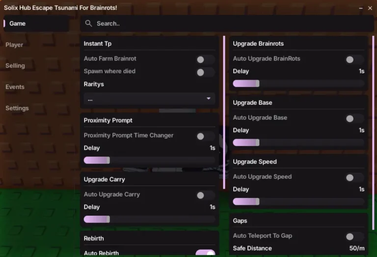 Escape Tsunami For Brainrots Script
