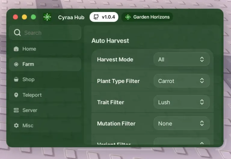Garden Horizons Script NO KEY