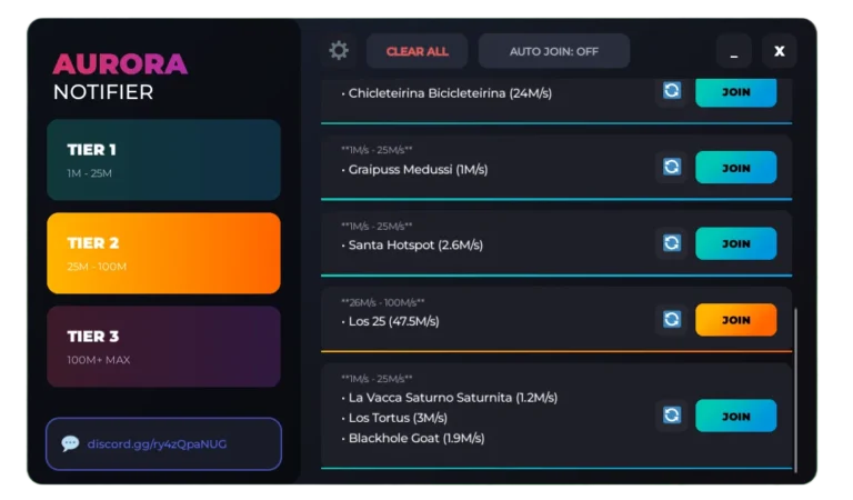 Aurora Notifier Brainrot Finder