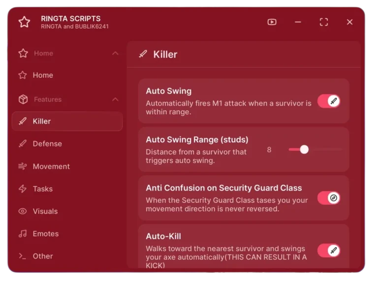 Bite By Night Script NO KEY (2026)⚡Ringta Hub | Auto Farm, Teleport, Anti Death, Kill Aura