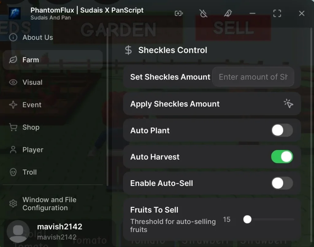 Grow a Garden Script NO KEY PhantomFluxDupe