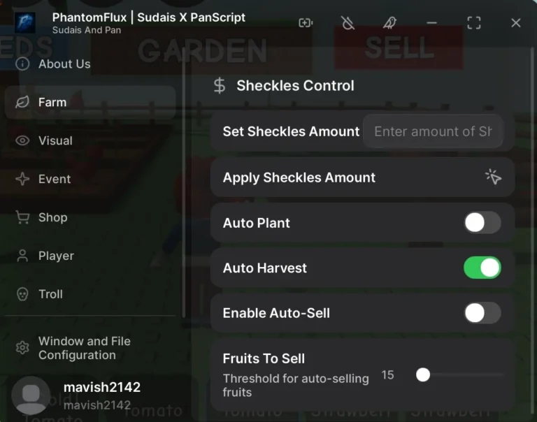 Grow a Garden Script NO KEY PhantomFluxDupe